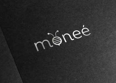 Moneé Skincare logo design