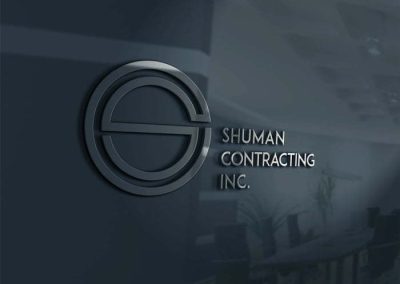 Shuman Contracting, Inc. logo design