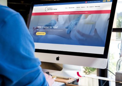 Mobile Lab Test Now website build