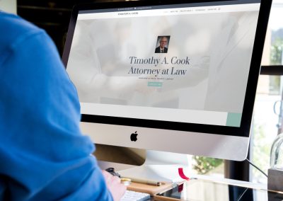 Tim Cook Law website build