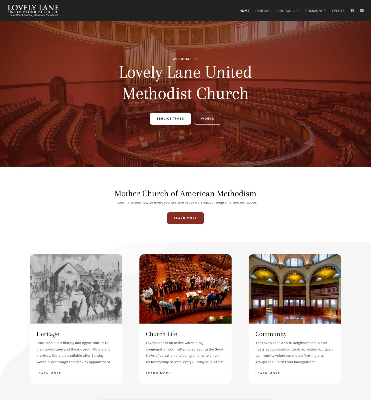 Lovely Lane homepage